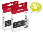 Оригинальный картридж Canon PGI-520BK черный (для печати текста, двойная Эконом-упаковка!)