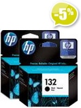Оригинальный картридж HP 132 черный, C9362HE (двойная Эконом-упаковка!)