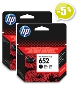 Оригинальный картридж HP 652 черный, F6V25AE (двойная Эконом-упаковка!)