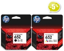 Оригинальный картридж HP 652 черный + 652 цветной